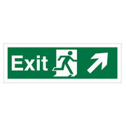 Exit (Up / Right Arrow) Sign